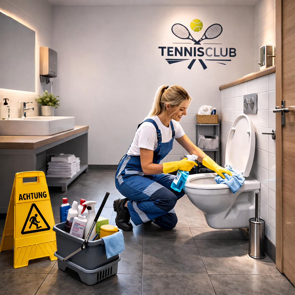 Professionelle Reinigung von Clubhaus & Sanitäranlagen